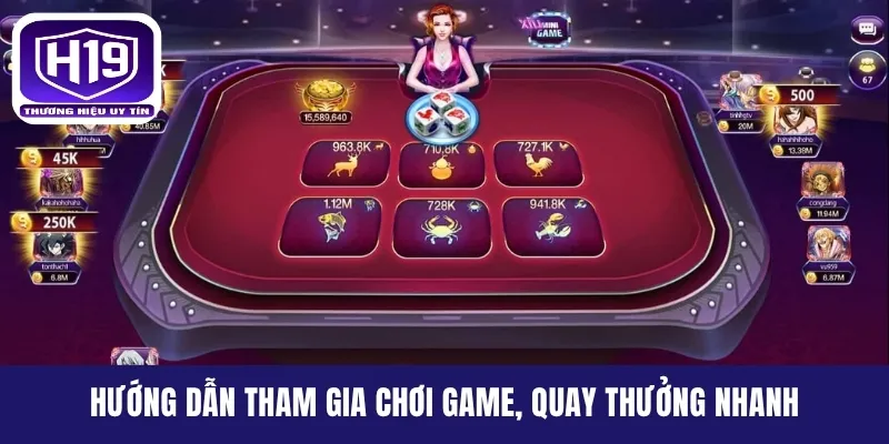 Hướng dẫn tham gia chơi game, quay thưởng nhanh
