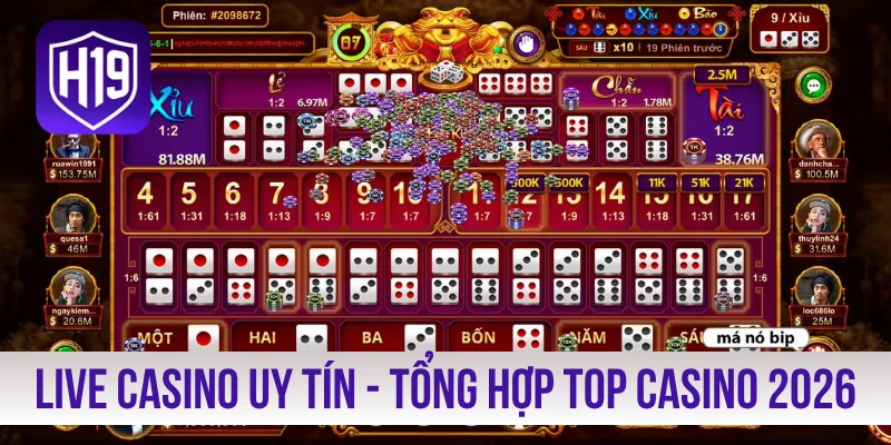 Live Casino Uy Tín - Tổng Hợp Top Casino Hot Nhất 2026